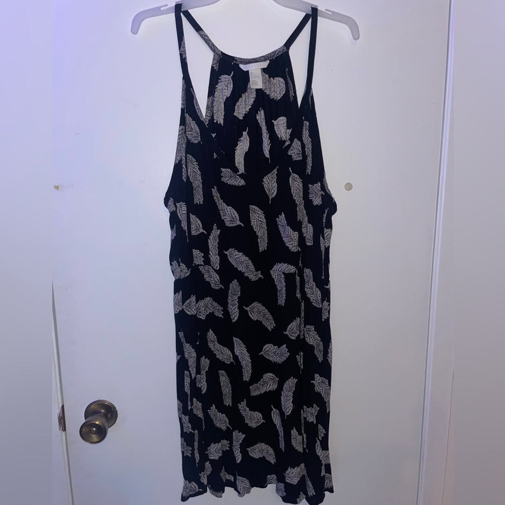 H&M Feather Print Summer Dress